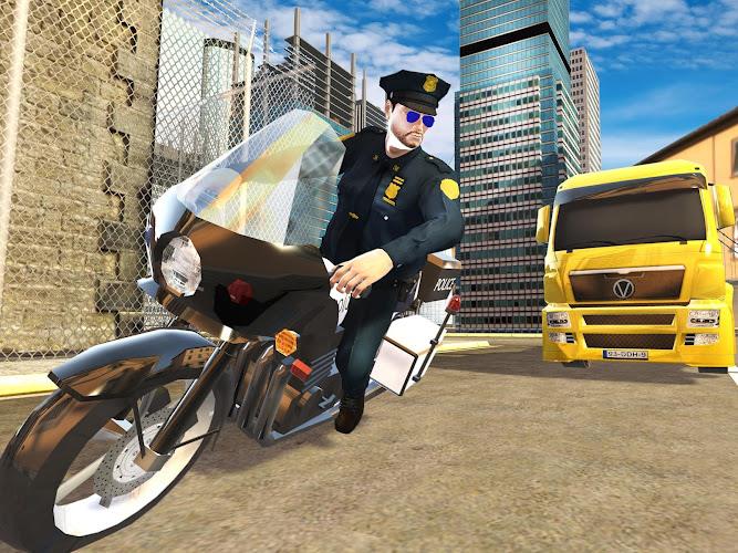 US Police Bike Chase Game Capture d’écran3