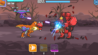 ภาพหน้าจอ CyberDino: T-Rex vs Robots 3