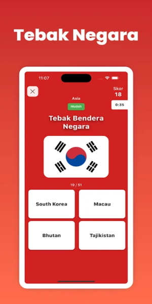 Tebak Nama Negara & Provinsi captura de pantalla 1