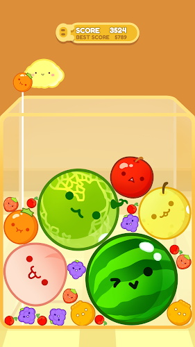 Watermelon Merge:Strategy Game captura de pantalla 1