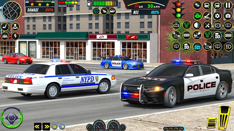 US Police Car Parking - King Captura de tela 3