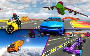 Rocket Car Racing Stunts экрана 1