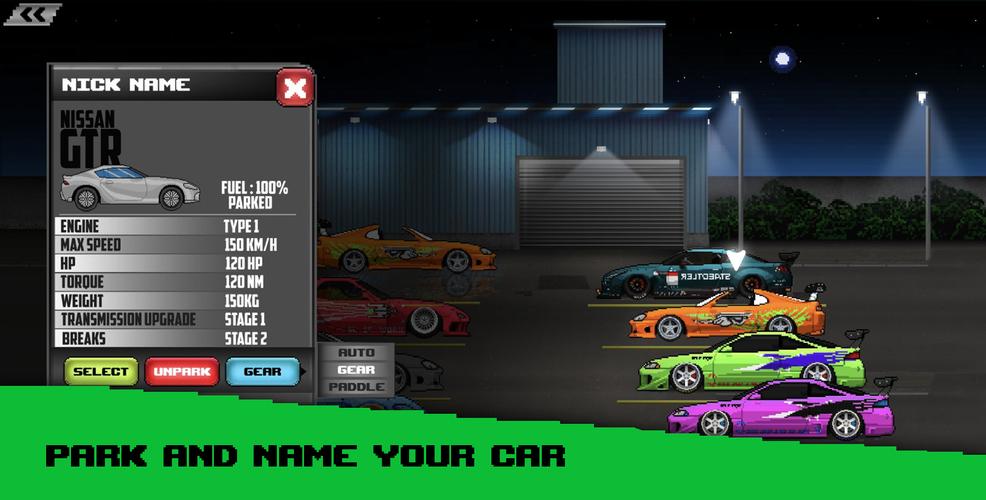 Pixel Car: Reckless Racer Capture d’écran4