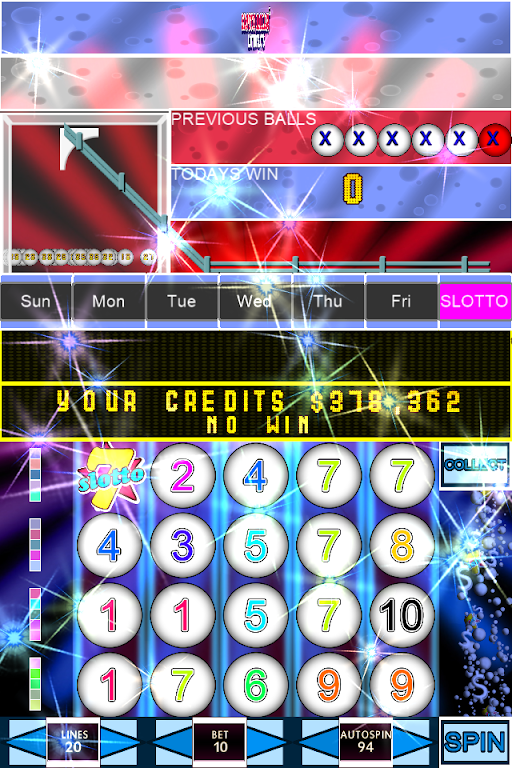 Slotto Balls™ Lottery Fruit Machine屏幕截圖1
