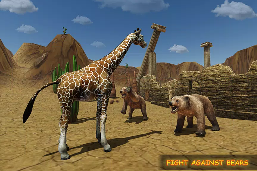 Giraffe Family Life Jungle Sim屏幕截圖3