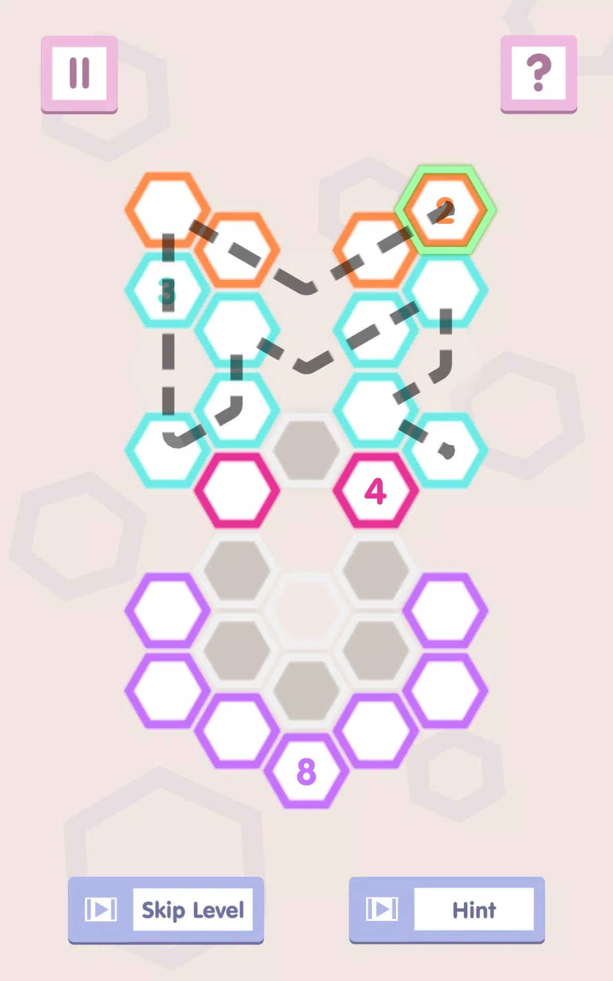 ภาพหน้าจอ Number Path: Hexa Links 2