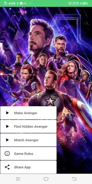 Avengers Cards Flip Game स्क्रीनशॉट 1