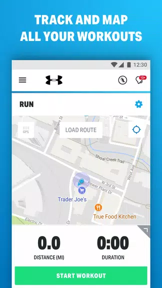 Map My Runでランニングスクリーンショット1