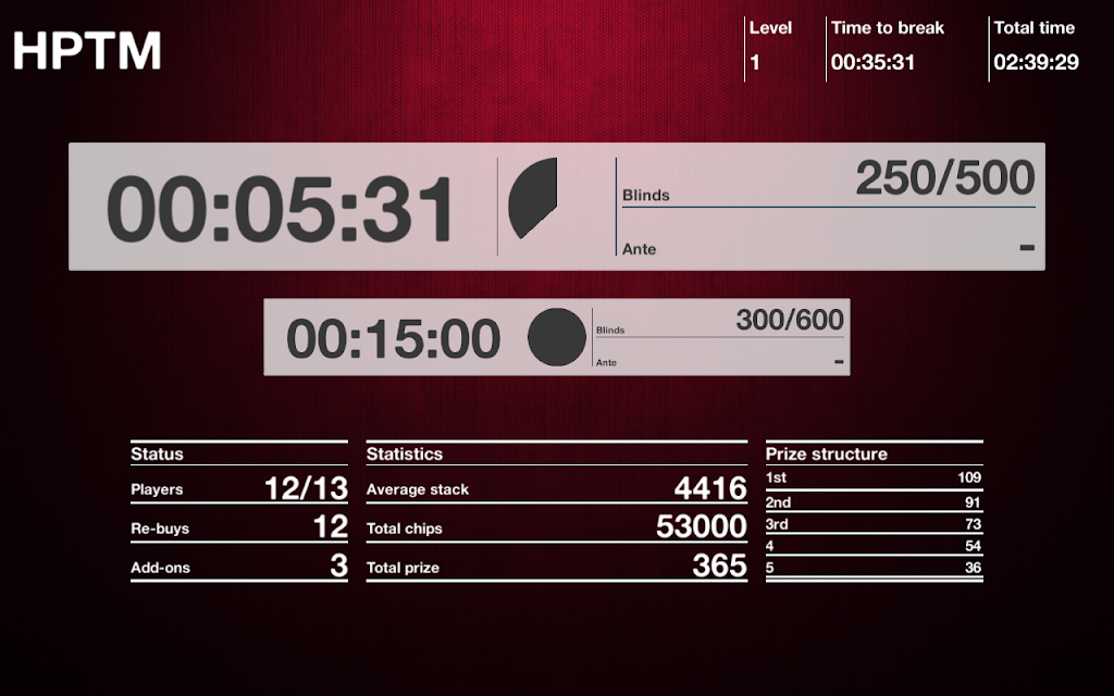 Home Poker Tournament Player screenshot 4