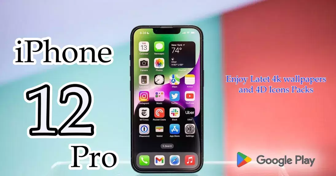 ภาพหน้าจอ iPhone 12 Pro Launcher Themes 3