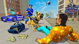 US Police Dog Crime Chase Game captura de pantalla 2