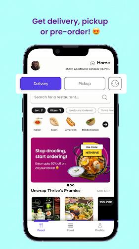 Thrive: Online Food Delivery Capture d’écran4