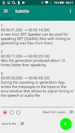 SRT Speaker subtitles to audio Captura de pantalla 2