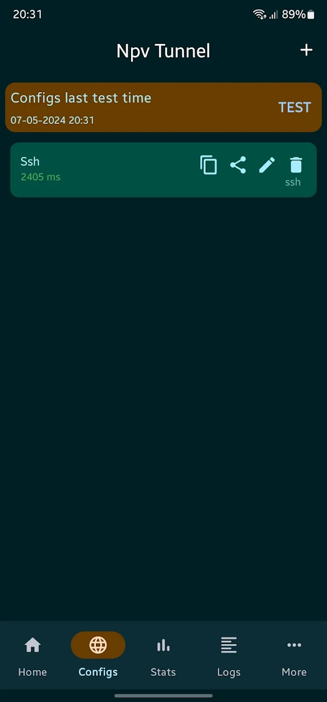 Npv Tunnel V2ray/Psiphon/SSH screenshot 2