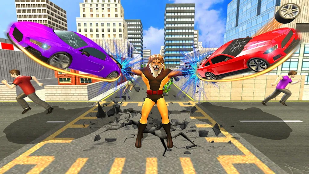 Scary Lion Crime City Attack screenshot 1