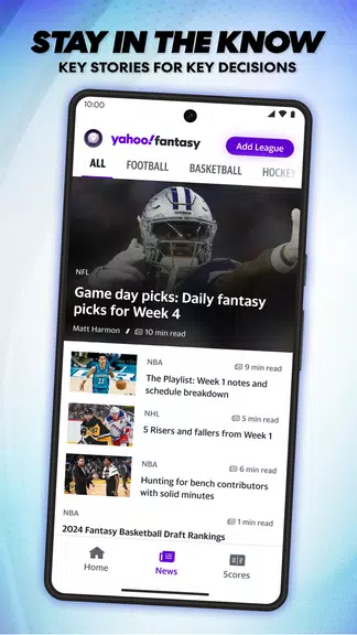 Yahoo Fantasy Football, Sports zrzut ekranu 4