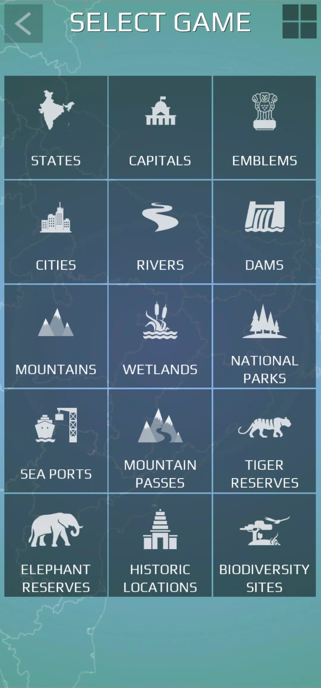 India Map Quiz экрана 1