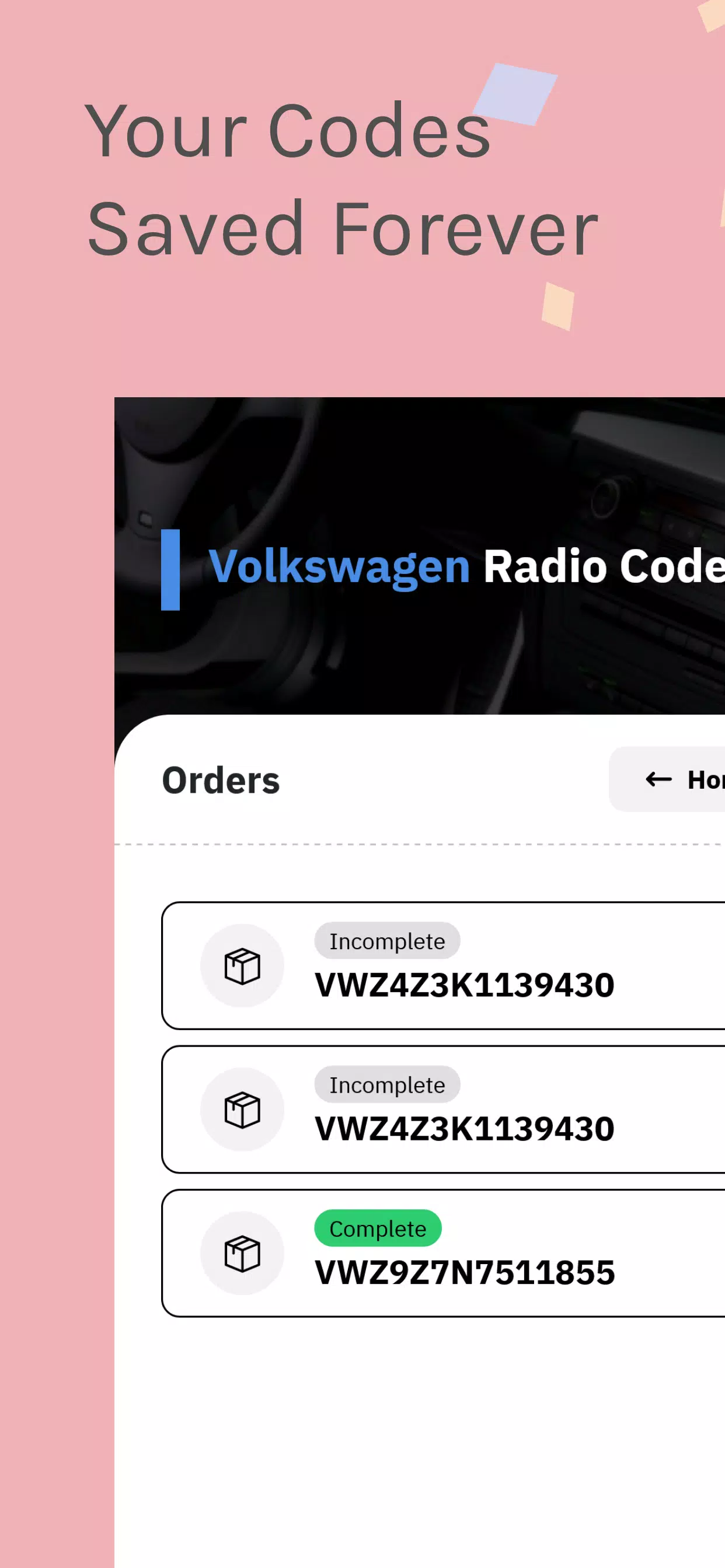 VW Radio Code Generator Screenshot 4