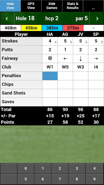 mScorecard - Golf Scorecard Capture d’écran2