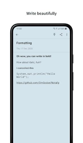 Notally - Minimalist Notes zrzut ekranu 3