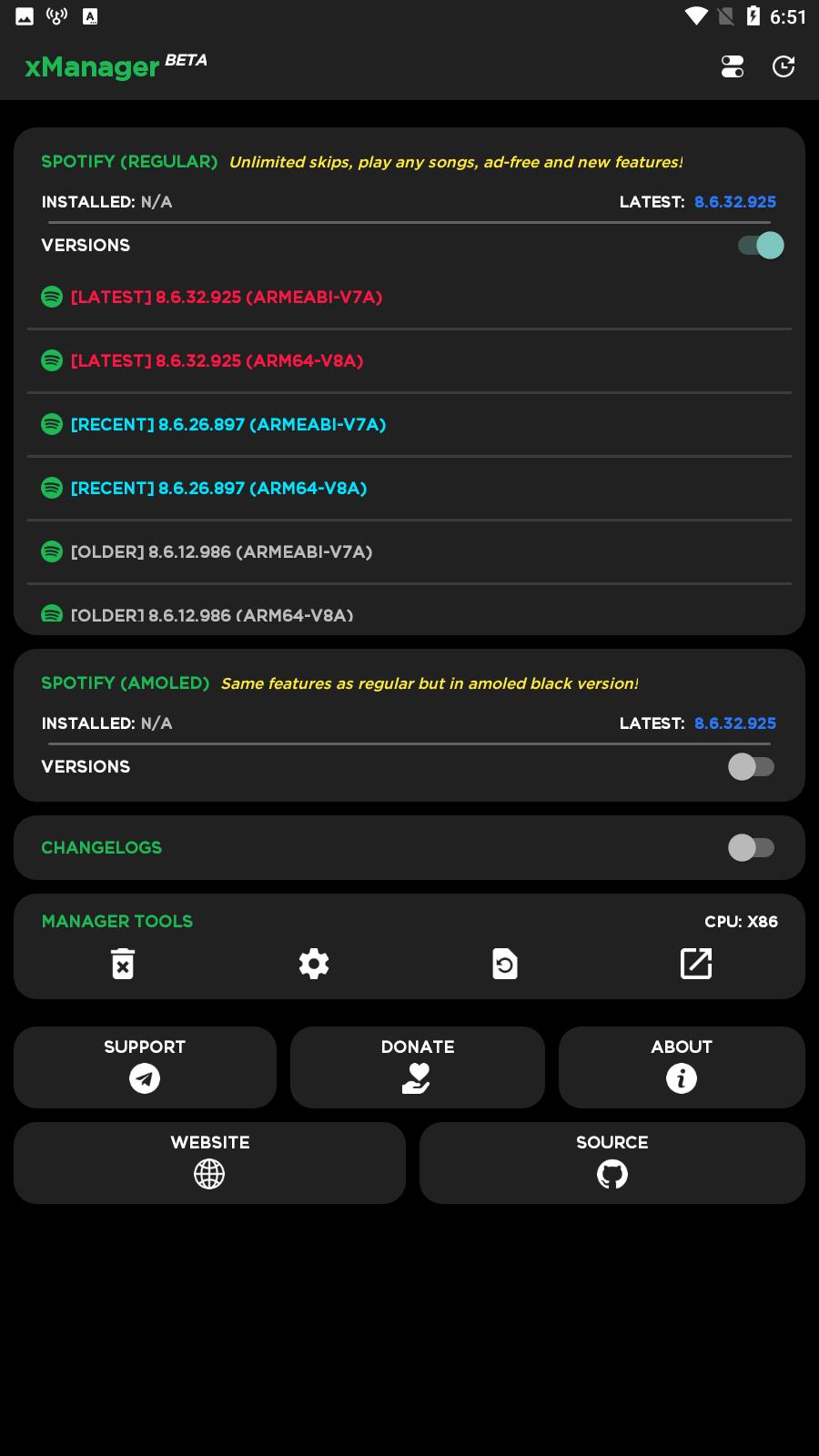 ภาพหน้าจอ xManager For Spotify 2