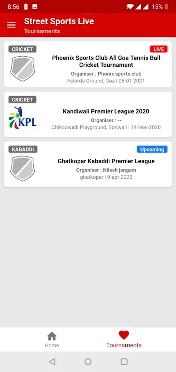 Screenshot ND Sports Live : sports data & 2