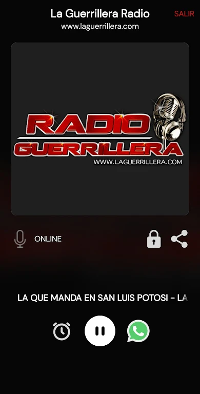 ภาพหน้าจอ La Guerrillera Radio 2