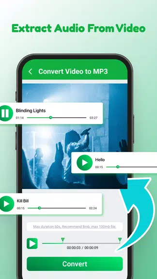 Video to MP3: Video Converter屏幕截圖2