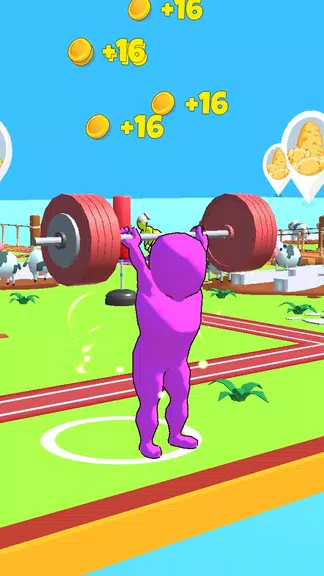 ภาพหน้าจอ Muscle Land - Lifting Weight 2