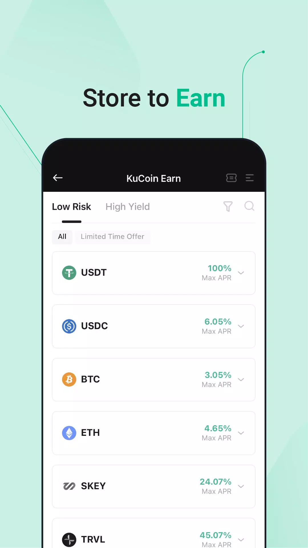 KuCoin - 比特幣BTC、以太坊ETH交易所屏幕截圖4
