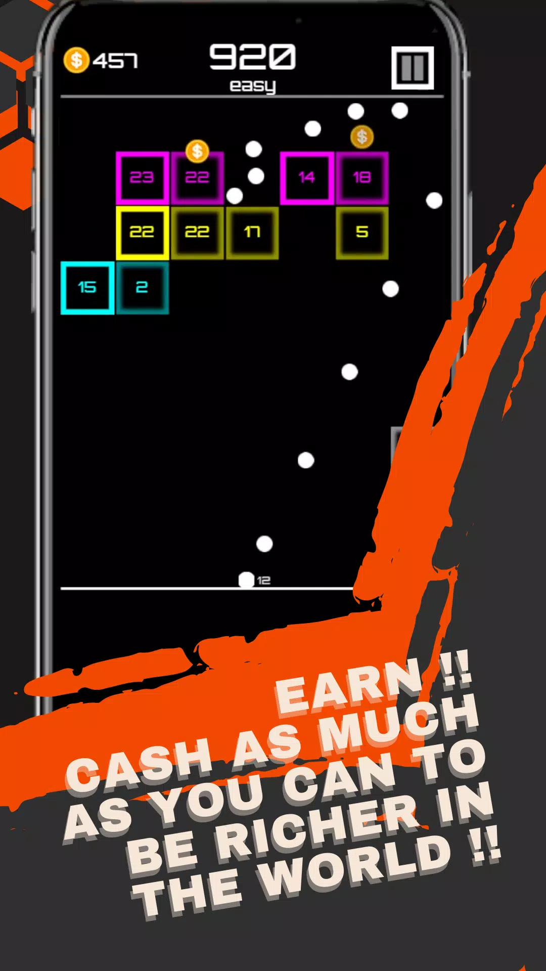 ภาพหน้าจอ Brick Breaker Crash 3