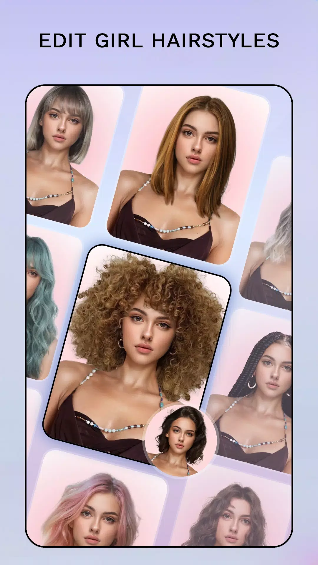 Hair Color Changer: Hairstyles экрана 4