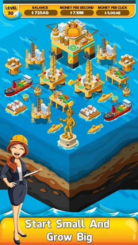 Oil Tycoon 2: Idle Miner Game স্ক্রিনশট 1