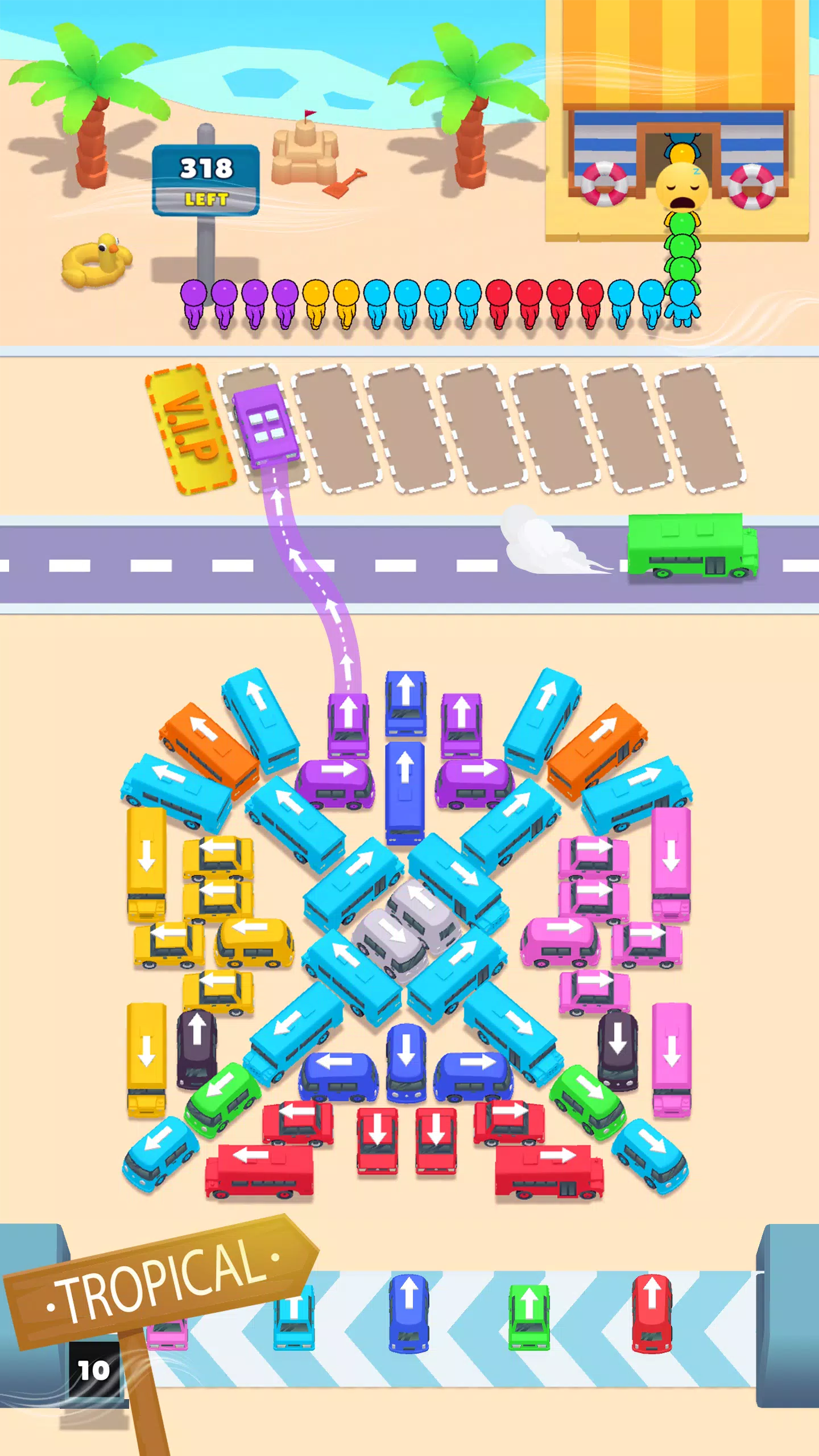 Bus Match Puzzle: Bus Shuffle 스크린샷 4