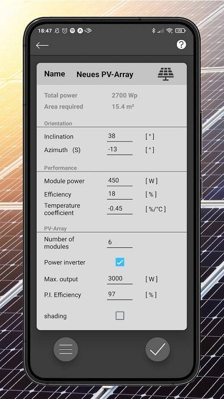 PV Calculator Premium 스크린 샷 1