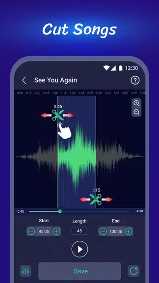 ภาพหน้าจอ Ringtone Maker, MP3 Cutter 2