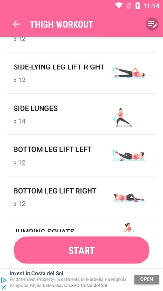 Workout for Women: Fit at Home Screenshot 3