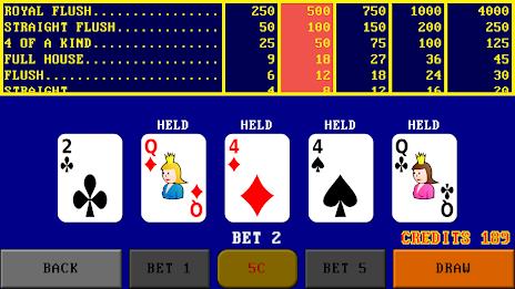 Video Poker Simulator Schermafbeelding 1