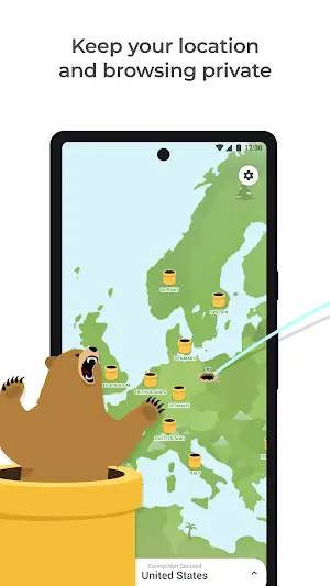 TunnelBear VPN ảnh chụp màn hình 1