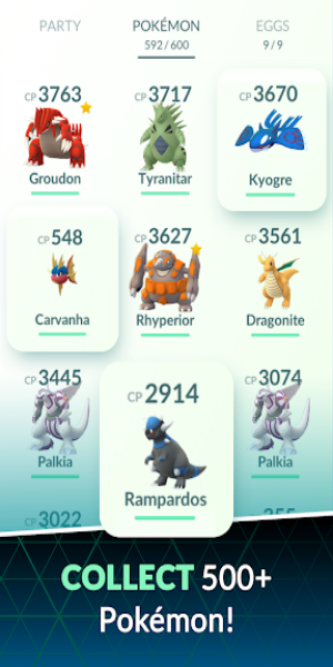 Pokémon GO captura de pantalla 3