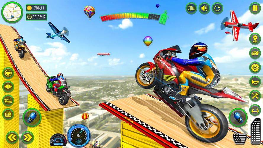 Mega Ramp Stunts Bike Games 3d 스크린 샷 3