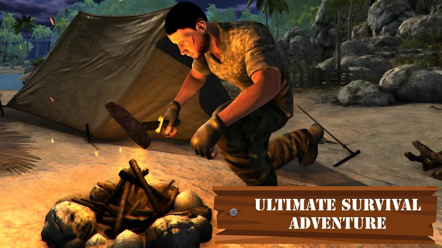 Island Jungle- Survival Games captura de pantalla 1