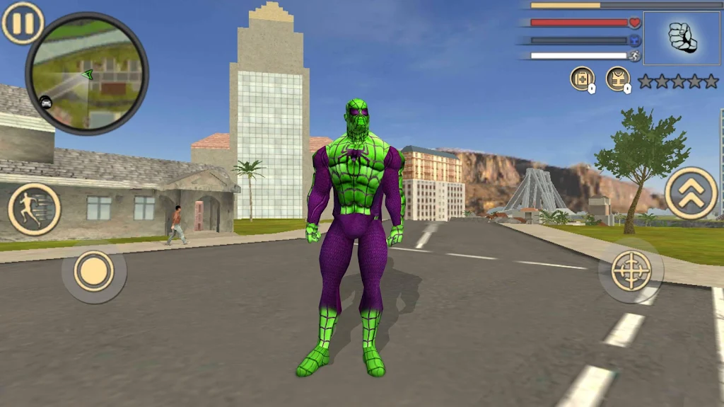Spider Rope Hero Frog Ninja Strange Gangster Crime 스크린 샷 1