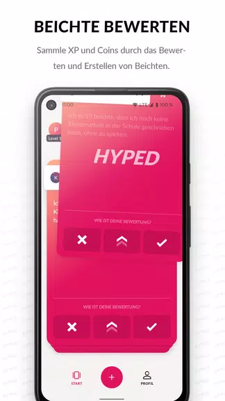 ภาพหน้าจอ HYPED - soziales Netzwerk 3