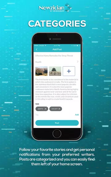 ภาพหน้าจอ Newzician - Social news app 3