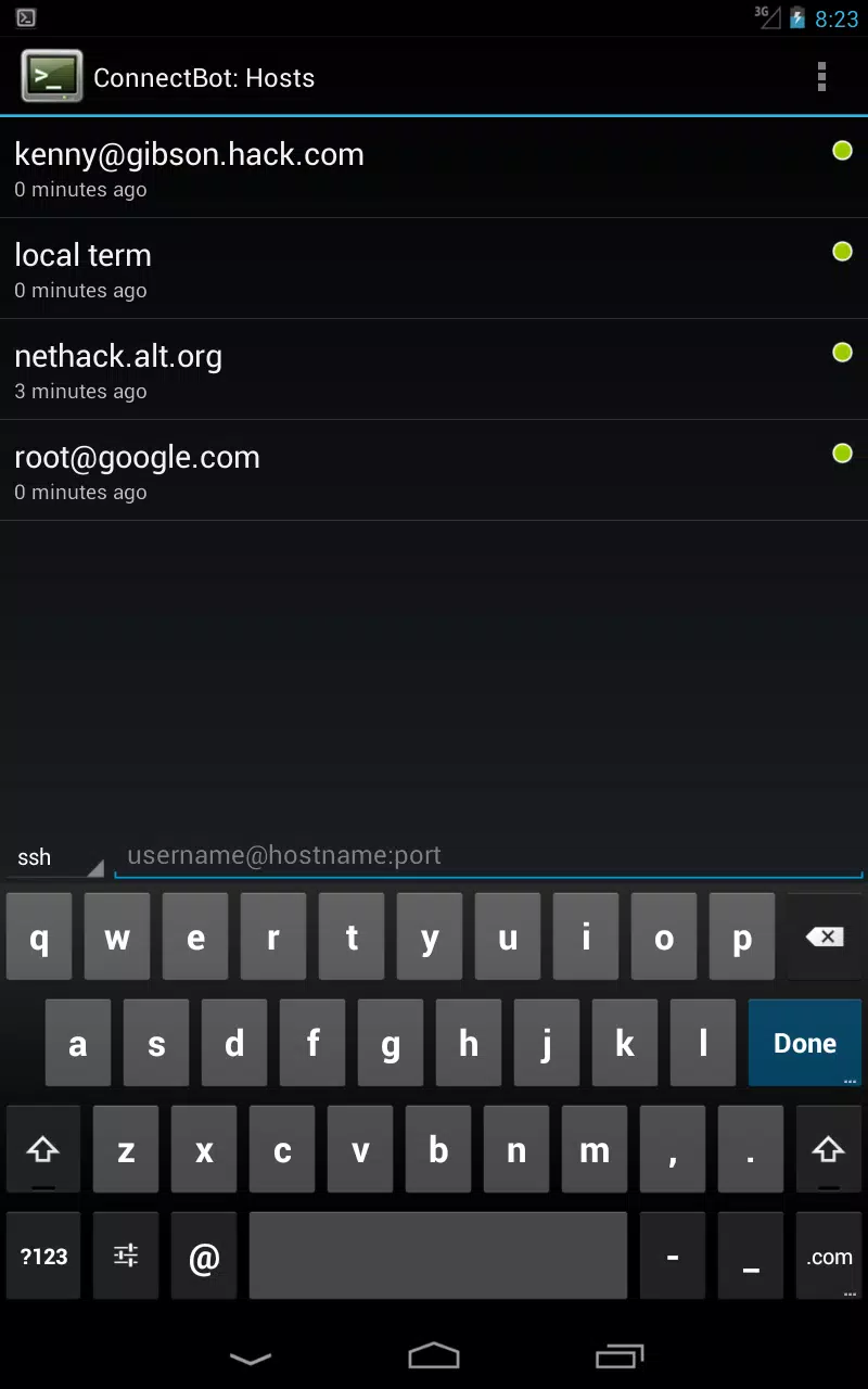 ConnectBot Screenshot 3