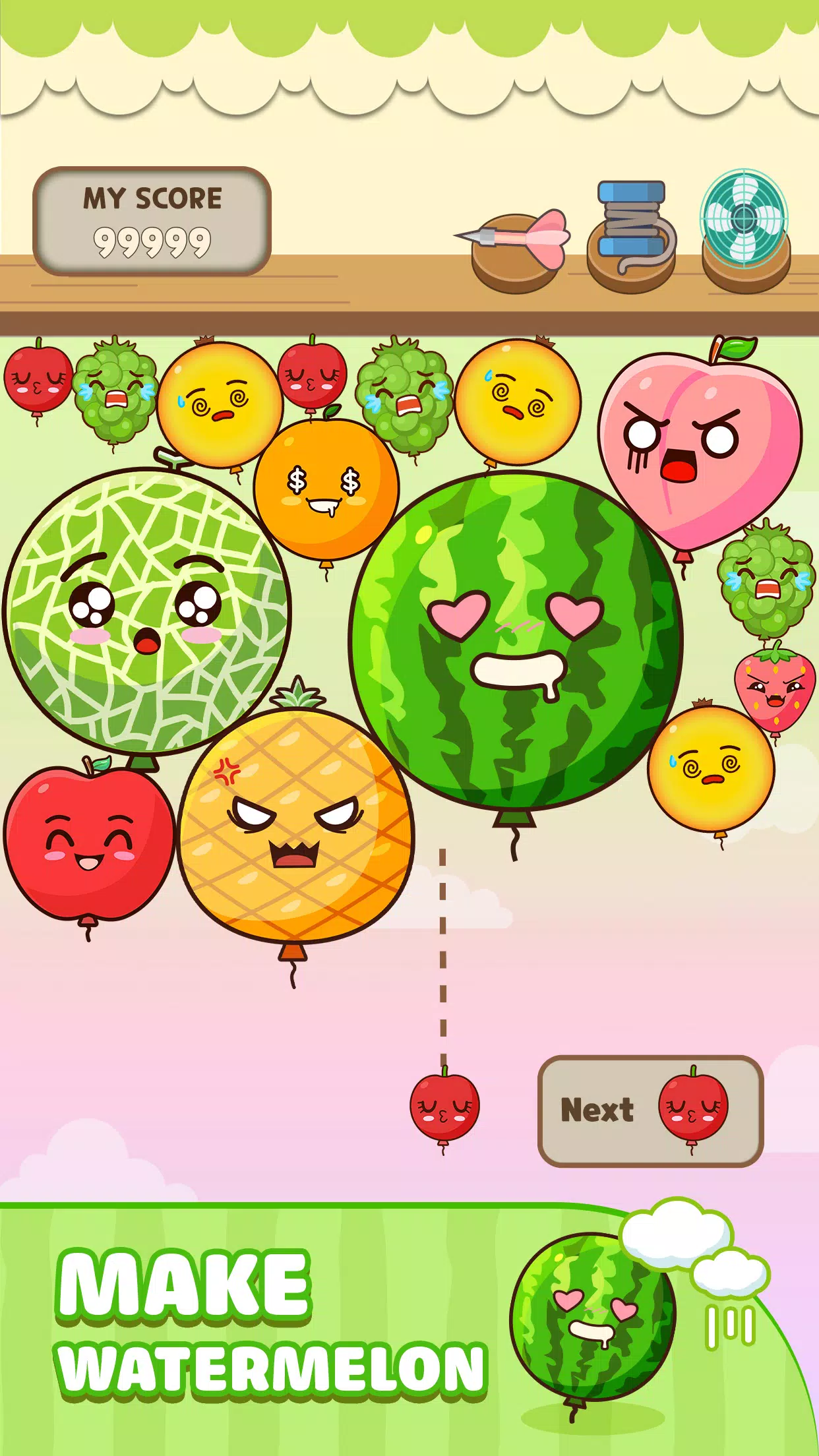 Melon Balloon: Fruit Merge 스크린 샷 3