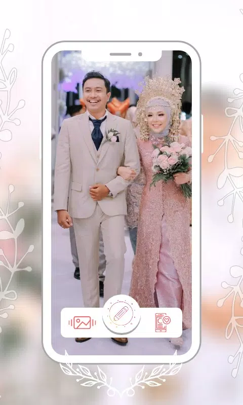 Hijab Couple Bridal Editor экрана 3