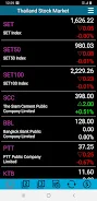 Screenshot Thailand Stock Market, Stocks 2