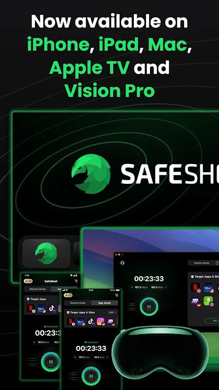 SafeShell VPN - Stream Freedom Schermafbeelding 4